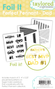 Perfect pennant foil it set with sentiments saying happy fathers day, you're the best, you're the mvp, we love dad, and you're #1 with two patterns to foil to create a father's day card.