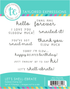 Graphic of packaging of 9 different snail themed sentiments for paper crafting.