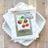 Handmade greeting card with tomatoes on it with wishing you a beautiful summer sentiment on it with cardstock in background. Handmade greeting card with tomatoes on it with wishing you a beautiful summer sentiment on it with cardstock in background.