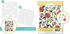 Two product images featuring the Full of Flowers layering stencil and the coordinating cling and clear stamp combo with hand-drawn florals and accents.