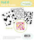 Graphic of three different Foil It - Full of Hearts set with different heart shapes to foil for papercrafting.