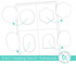 Graphic of 8.5x11 inch. Masking Stencil - Framework to create custom frames for papercrafting handmade cards.
