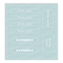 Graphic of Love to Label Sticker sheets with the blue color, Royal Icing.