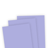 Three pieces of cardstock that is Macaron color, which is a purple color.