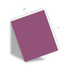 Graphic of passion fruit cardstock, which is a purple color, including measurements of 8.5 x 11 inches.