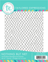 Graphic of Nothing But Net A2 Rubber Background Stamp for papercrafting.