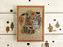 Handmade greeting card with haunted house on it, graveyard, and pumpkins with boo to you sentiment on it.