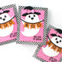 Three handmade greeting cards with ghosts on them with boo sentiments on each and too cute to spook sentiments.