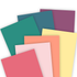 Graphic of 7 different pieces of TE premium cardstock that creates a trendy, more saturated rainbow pack of paper.