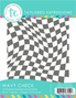 Graphic of Wavy Check A2 Rubber Background Stamp that has wavy checkers on it for papercrafting.