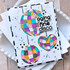 Handmade greeting card with disco balls on it with aging like fine disco sentiment on it.