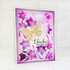 Handmade greeting card with flowers and a butterfly on it with thanks so much sentiment on it.