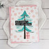 Handmade greeting card with Christmas tree on it and have yourself a merry little Christmas sentiment on it.