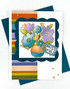 Handmade greeting card with flowers on it and miss you sentiment on it. Handmade greeting card with flowers on it and miss you sentiment on it.