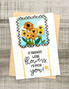 Handmade greeting card with flowers on it and if friends were flowers, I'd pick you sentiment on it.