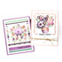 Two handmade greeting cards with flowers on both and thanks a bunch sentiment on it.