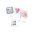 Three handmade calendars with flowers on each.
