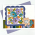 Handmade greeting card with flowers on it and love you sentiment on it.