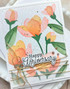 Handmade greeting card with flowers on it and happy anniversary sentiment on it. Handmade greeting card with flowers on it and happy anniversary sentiment on it.