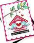 Handmade greeting card with birds in a birdhouse and you're my tweetheart sentiment on it.