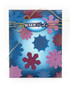 Handmade greeting card with snowflakes on it and warm wishes sentiment on it.