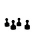 Image. of 4 MISTI Mini Pawns outside of packaging sitting on table.