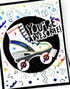 Handmade greeting card with roller skate on it and you're awesome sentiment on it.