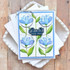 Handmade greeting card with flowers on it and grateful for you sentiment on it.