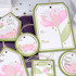 Handmade greeting tags with various flowers on each and different sentiments on each.