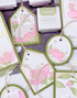 Design Duo Layering Stencil - Simple Tags Timeless Blooms