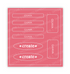 Graphic of Love to Label Sticker Sheet - Guava which is a pink color.