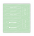 Graphic of Love to Label Sticker Sheet - Mint Julep which is a green color.