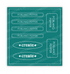 Graphic of Love to Label Sticker Sheet - Poblano Pepper which is a green, teal color.
