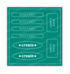 Graphic of Love to Label Sticker Sheet - Rock Candy which is a green, teal color.