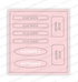 Graphic of Love to Label Sticker Sheet - Rose Water which is a pink color.
