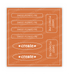Graphic of Love to Label Sticker Sheet - Sweet Potato Pie which is an orange color.