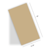 Graphic of Heavyweight A2 Card Bases Toffee (Tri-Fold) which is used for papercrafting.
