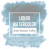 Graphic of TE Liquid Watercolor - Salt Water Taffy which is used for papercrafting.