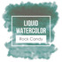 Graphic of TE Liquid Watercolor - Rock Candy which is used for papercrafting.