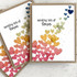 Two handmade greeting cards with hearts on it and sending lots of love sentiment on it.