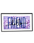 Handmade greeting card with hello friend sentiment on it.