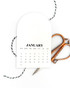 Image of 2027 Arched Desk Calendar - Sugar Cube which is used for papercrafting.
