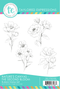 Graphic of Nature's Canvas Stamp Set - The Second Bloom with flowers on it for papercrafting.