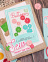 Handmade greeting card with buttons on it and sew happy for you sentiment on it.