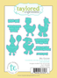 Graphic of Silly Goose Dies which includes 4 geese and sentiments for papercrafting.