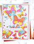 Handmade greeting card with butterflies on it and thinking of you today sentiment on it.
