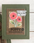 Handmade greeting card with flower son it and where flowers bloom, so does hope sentiment on it.
