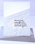 Handmade greeting card with flowers on it and a sympathy sentiment on it.