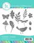 Graphic of Forest Finds Stamp Set which includes stamps for papercrafting.