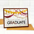 Handmade greeting card with graduate sentiment on it.